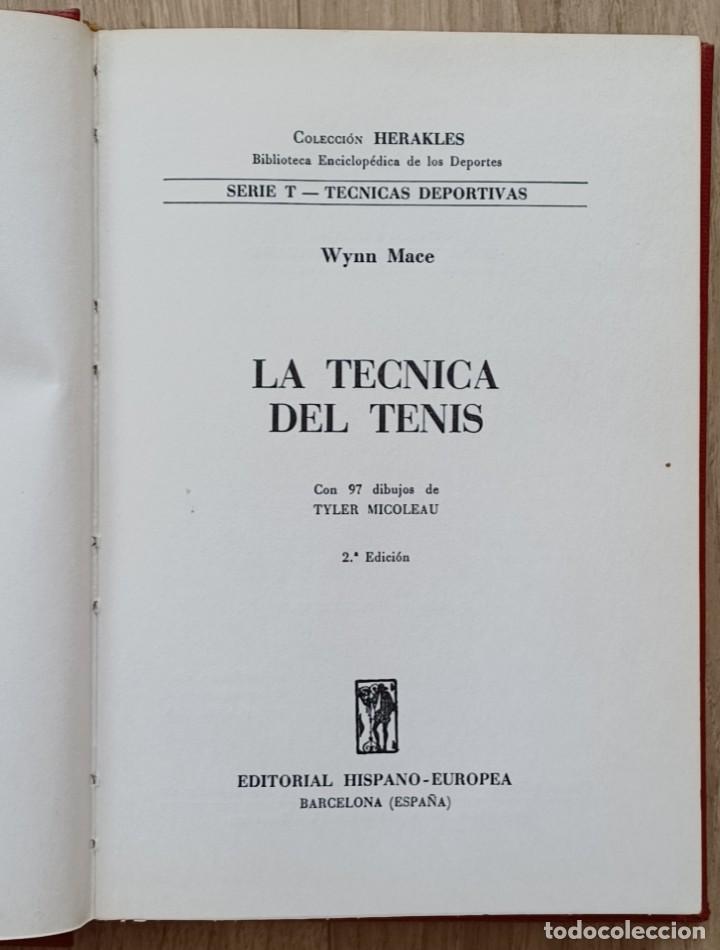 Libros de segunda mano: T&eacute;cnica del Tenis - de Wynn Mace (Autor) - Foto 3
