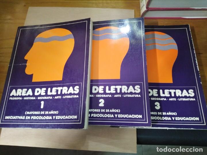 Libros de segunda mano: Mayores de 25 a&ntilde;os - &Aacute;rea de letras ( 3 Vol ) - Filosof&iacute;a, Historia, Geograf&iacute;a, Arte, Literatura