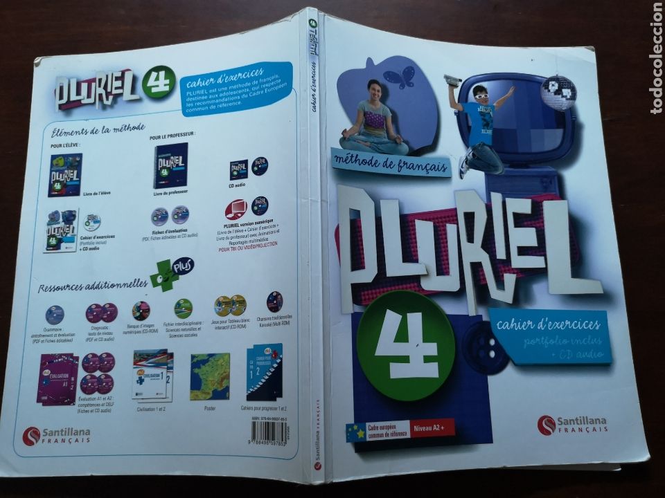 Libros de segunda mano: Pluriel 4. cahier dexercices. M&eacute;thode de francais. Santillana - Foto 4