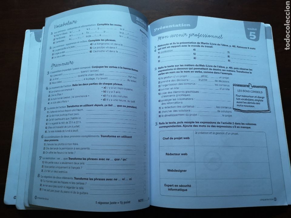 Libros de segunda mano: Pluriel 4. cahier dexercices. M&eacute;thode de francais. Santillana - Foto 5