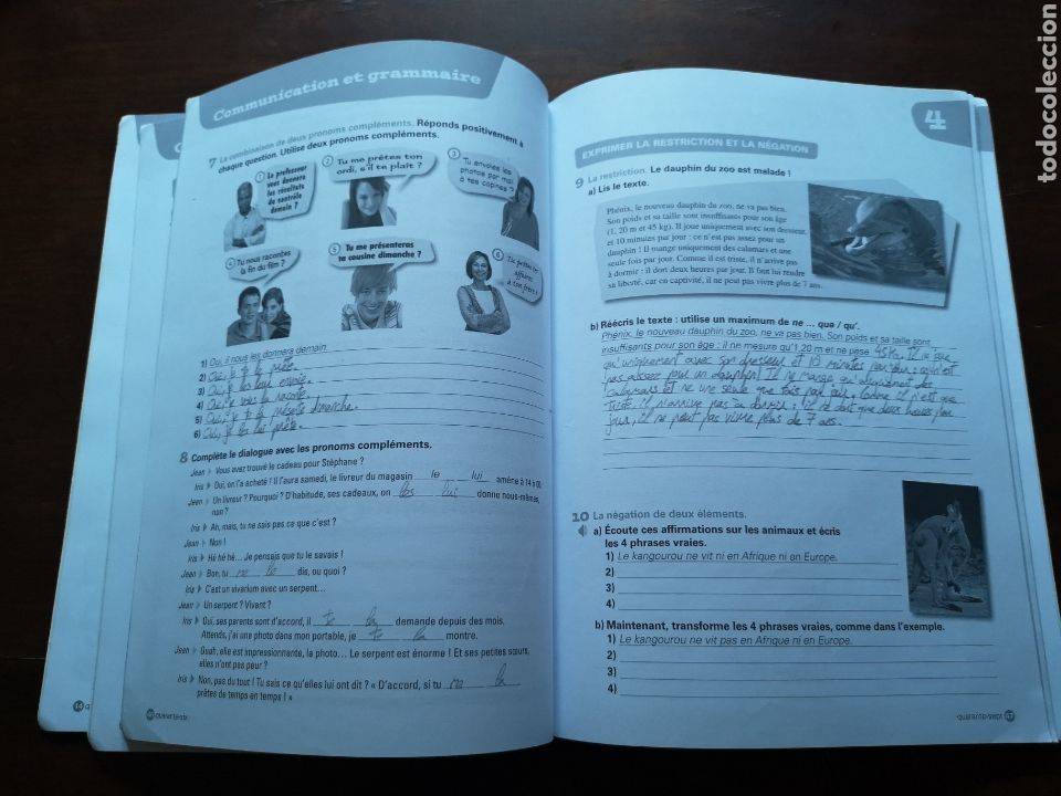 Libros de segunda mano: Pluriel 4. cahier dexercices. M&eacute;thode de francais. Santillana - Foto 6