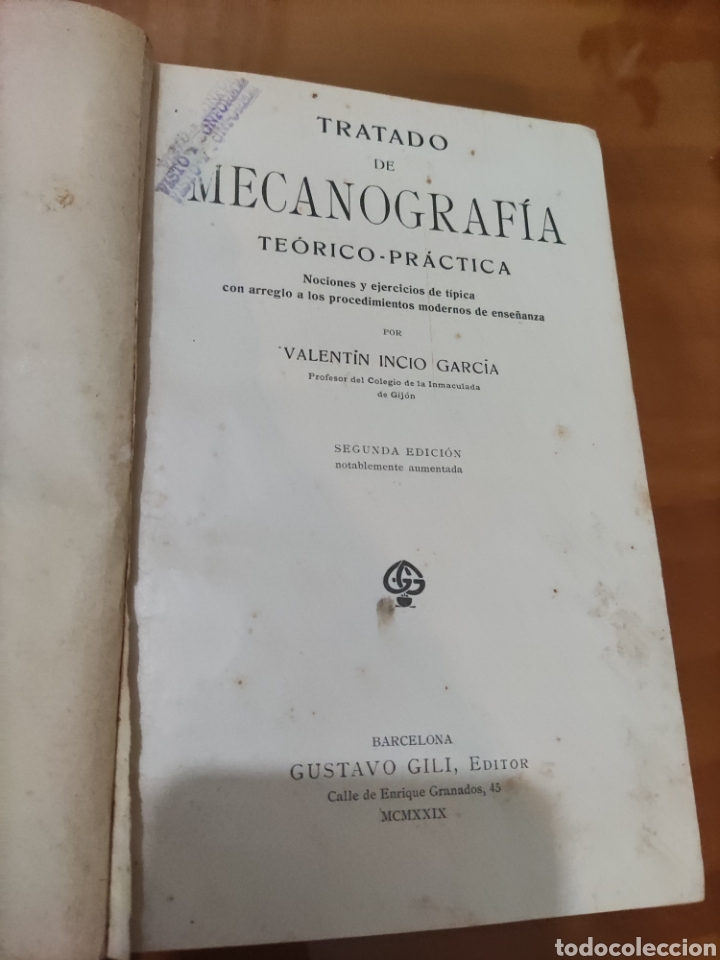 Libros de segunda mano: Mecanograf&iacute;a.....Teorico-Practica. - Foto 2