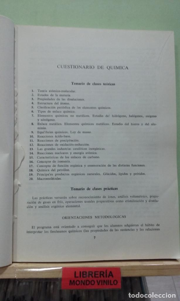 Libros de segunda mano: Qu&iacute;mica, curso preuniversitario. E. Nagore - Foto 2