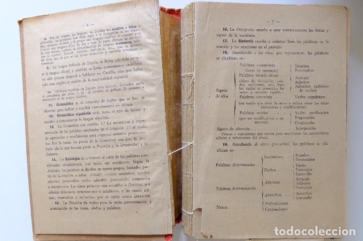 Libros de segunda mano: GRAM&Aacute;TICA ESPA&Ntilde;OLA TERCER GRADO. ED. LUIS VIVES, 1940 - Foto 6