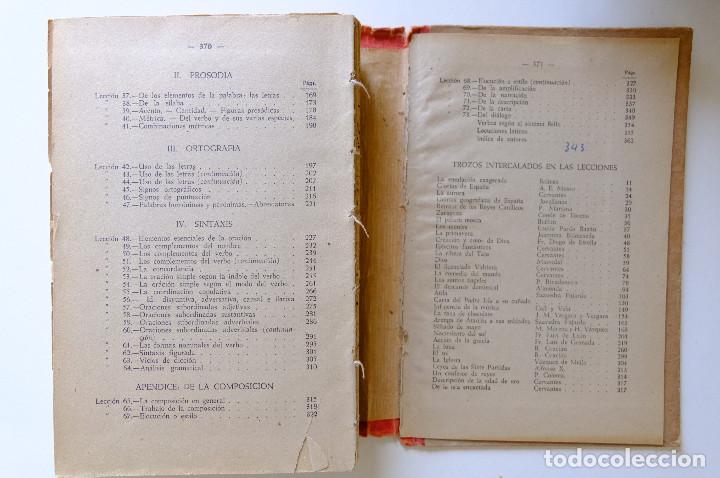 Libros de segunda mano: GRAM&Aacute;TICA ESPA&Ntilde;OLA TERCER GRADO. ED. LUIS VIVES, 1940 - Foto 7