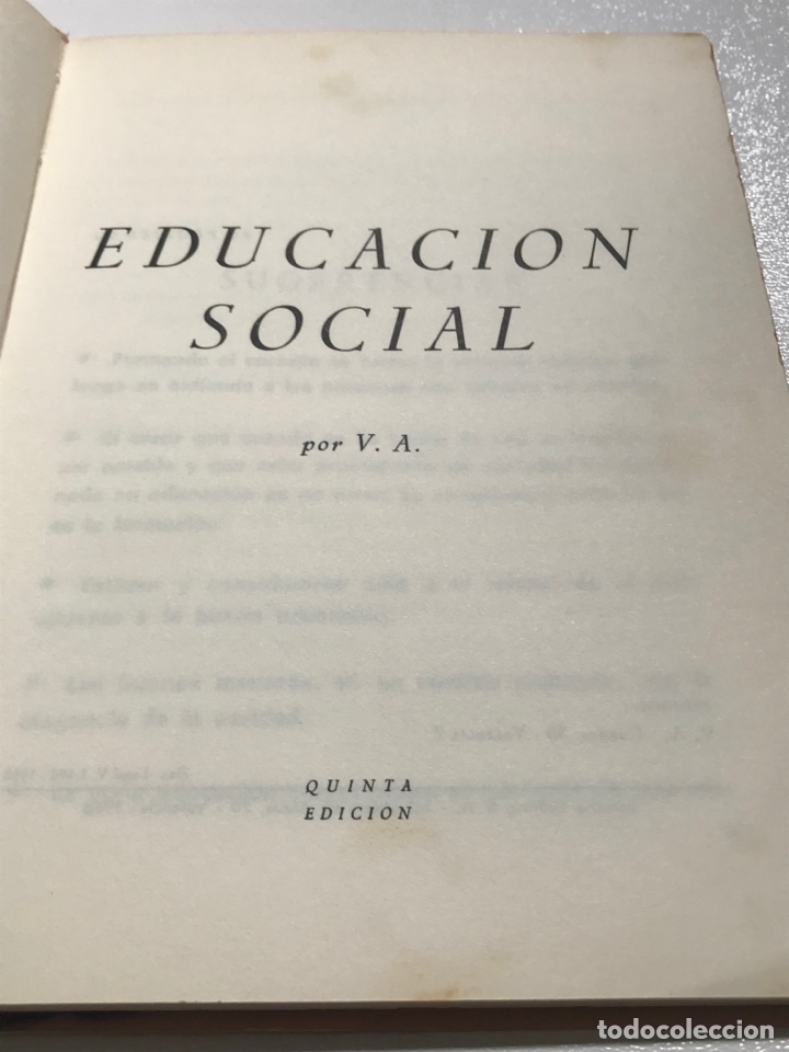 Libros de segunda mano: Educaci&oacute;n social Quinta Edici&oacute;n - Foto 4