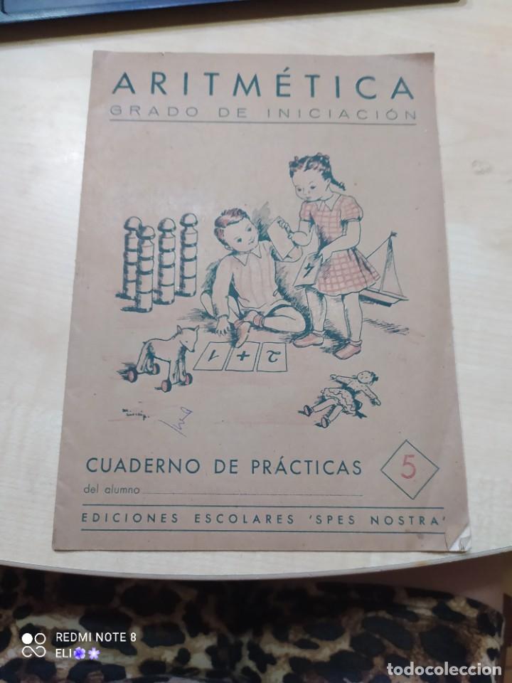 Second hand books: CUADERNO ESCOLAR aritmetica grado de iniciacion num 5 ediciones escolares spes nostra