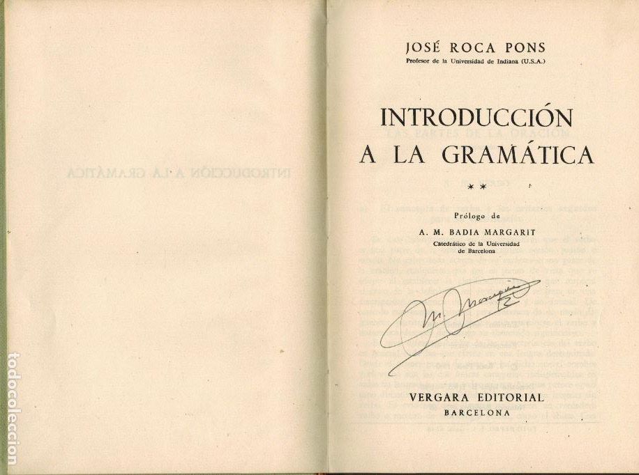 Libros de segunda mano: INTRODUCCI&Oacute;N A LA GRAM&Aacute;TICA - Foto 1