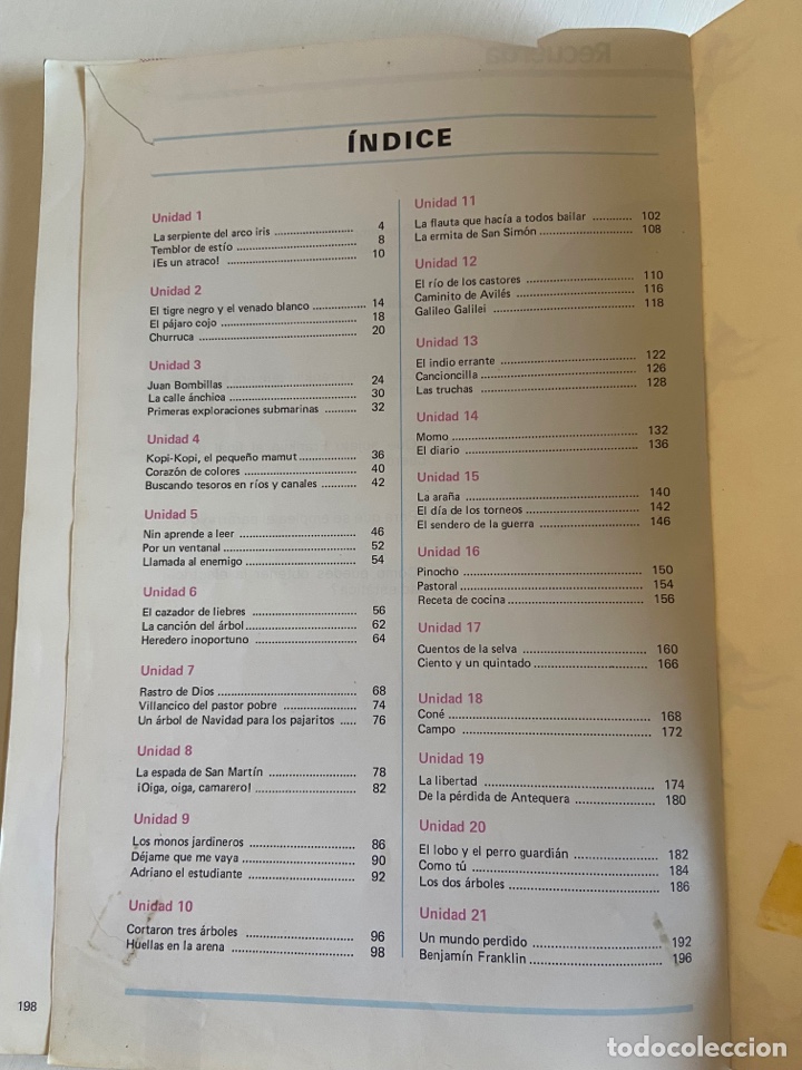 Libros de segunda mano: Libro texto. Lecturas y comentarios. 5 EGB Anaya - Foto 3
