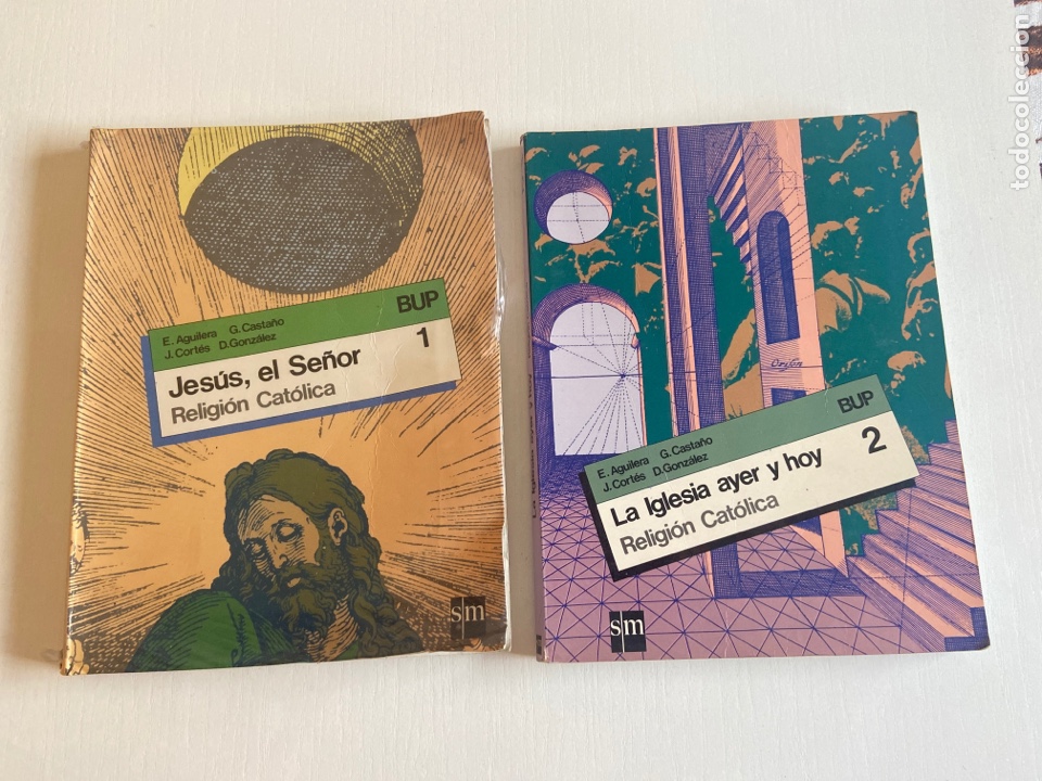 Libros de segunda mano: Libros texto religi&oacute;n 1 y 2 BUP. SM - Foto 1
