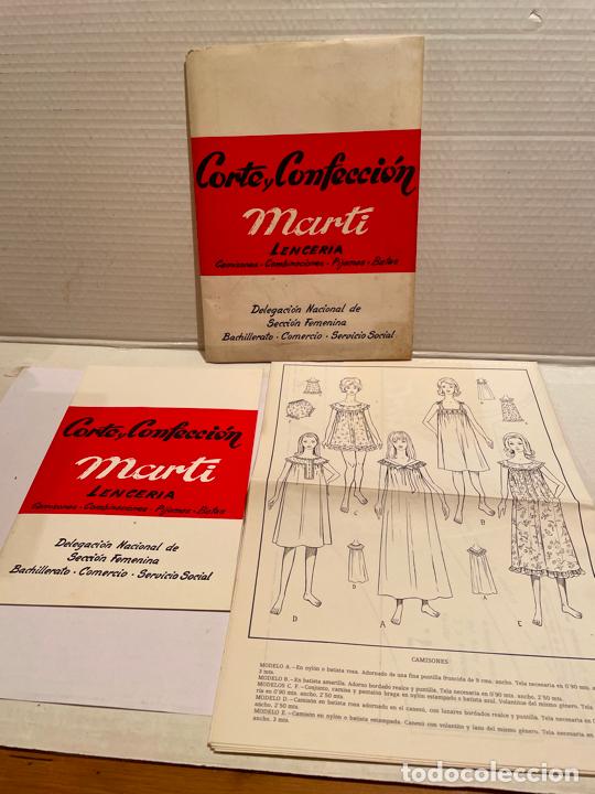 Libros de segunda mano: BLOCK CUADERNO CORTE Y CONFECCION MARTI - LENCERIA - Foto 1
