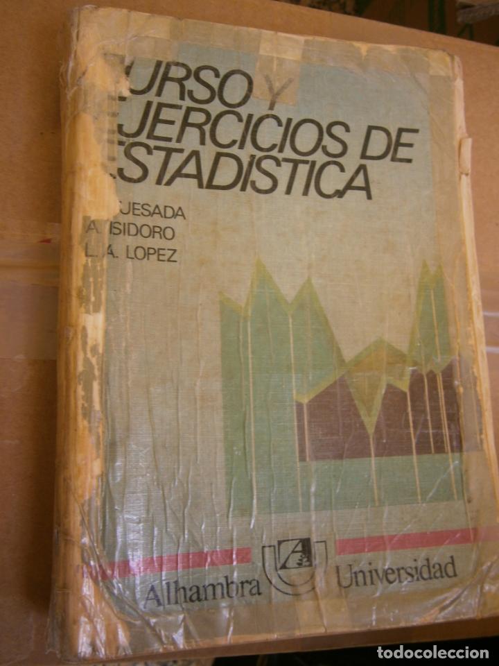Libros de segunda mano: CURSO Y EJERCICIOS DE ESTADISTICAS - L3 - Foto 1