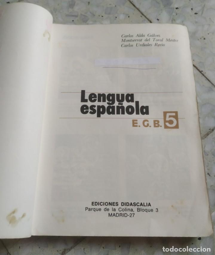 Libros de segunda mano: Lengua espa&ntilde;ola. EGB 5. Ediciones Didascalia. 1977 - Foto 4