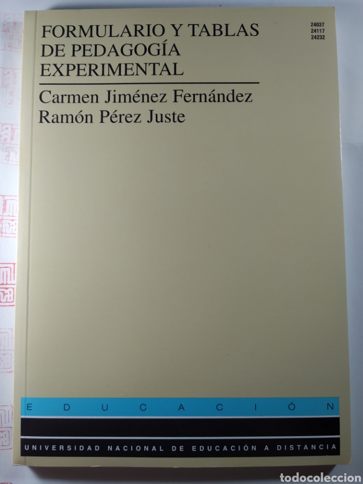 Libros de segunda mano: Formulario y tablas Pedagog&iacute;a experimental. Carmen Jim&eacute;nez y Ram&oacute;n P&eacute;rez - Foto 1