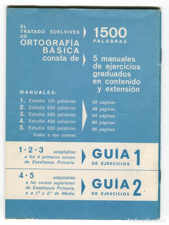 Libros de segunda mano: CUADERNO DE EJERCICIOS DE ORTOGRAFIA BASICA 1 EDELVIVES 1969 - Foto 7