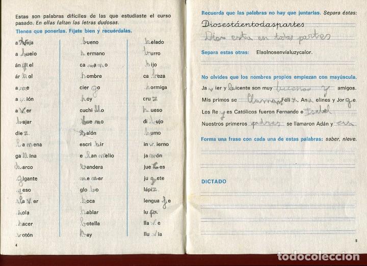 Libros de segunda mano: CUADERNO DE EJERCICIOS DE ORTOGRAFIA BASICA 1 EDELVIVES 1969 - Foto 2