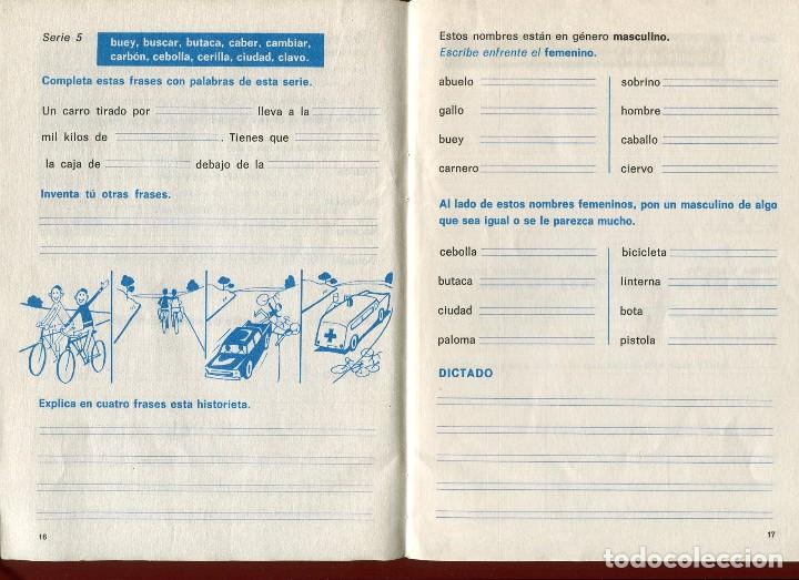 Libros de segunda mano: CUADERNO DE EJERCICIOS DE ORTOGRAFIA BASICA 1 EDELVIVES 1969 - Foto 4