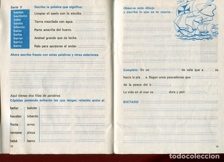 Libros de segunda mano: CUADERNO DE EJERCICIOS DE ORTOGRAFIA BASICA 1 EDELVIVES 1969 - Foto 5