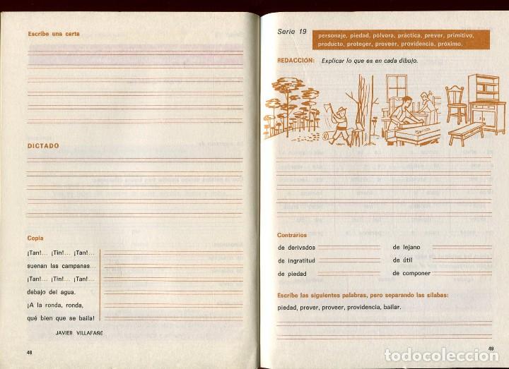 Libros de segunda mano: CUADERNO DE EJERCICIOS DE ORTOGRAFIA BASICA 3 EDELVIVES 1969 - Foto 5