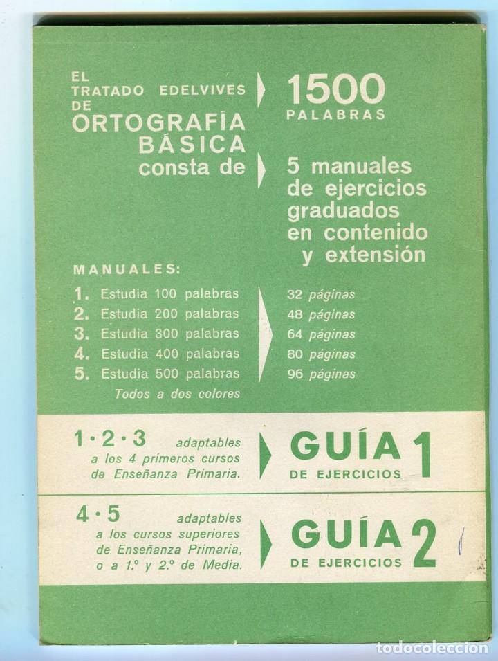 Libros de segunda mano: CUADERNO DE EJERCICIOS DE ORTOGRAFIA BASICA 3 EDELVIVES 1969 - Foto 7