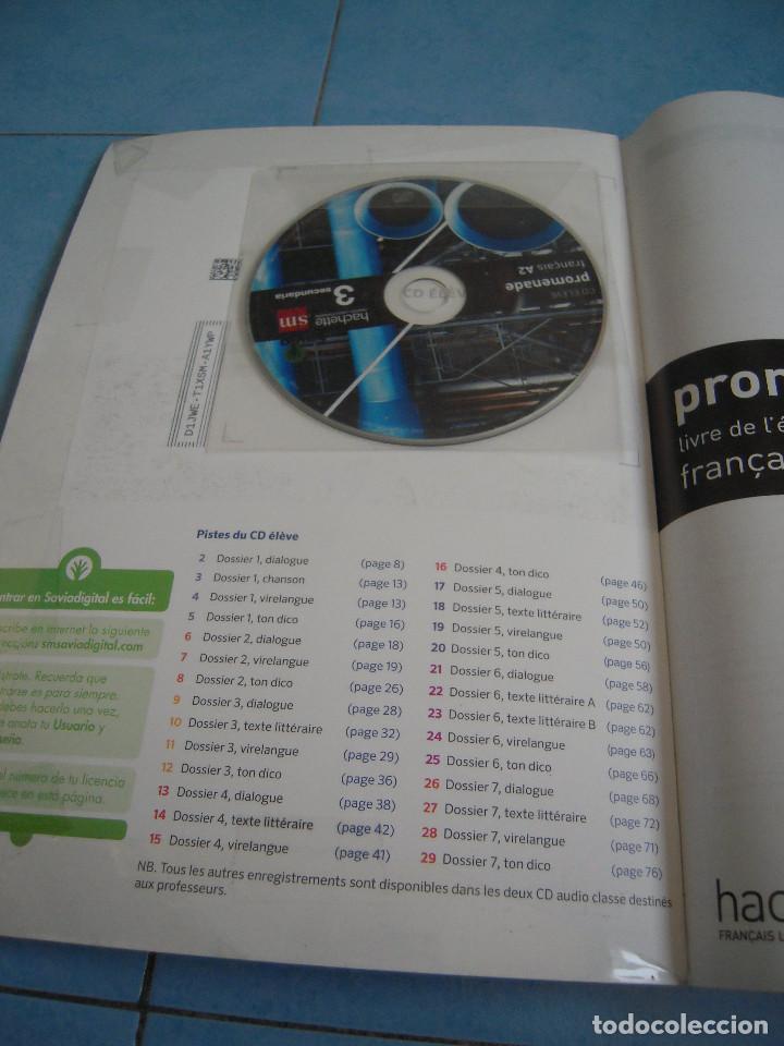 Libros de segunda mano: Franc&eacute;s Promenade Libro 3&ordm; ESO Savia SM - Foto 3