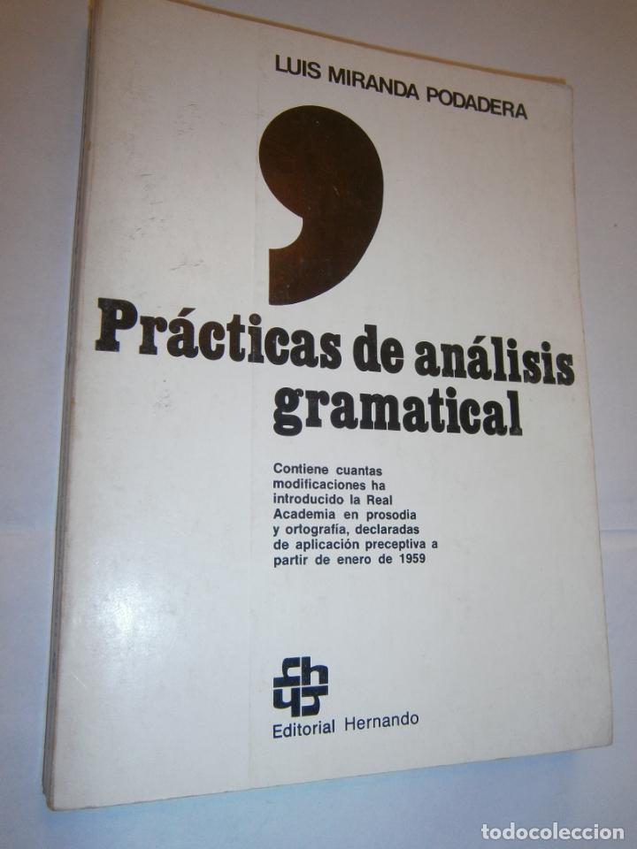 Libros de segunda mano: ANTIGUO LIBRO DE TEXTO - PRACTICAS DE ANALISIS GRAMATICAL - L3 - Foto 1