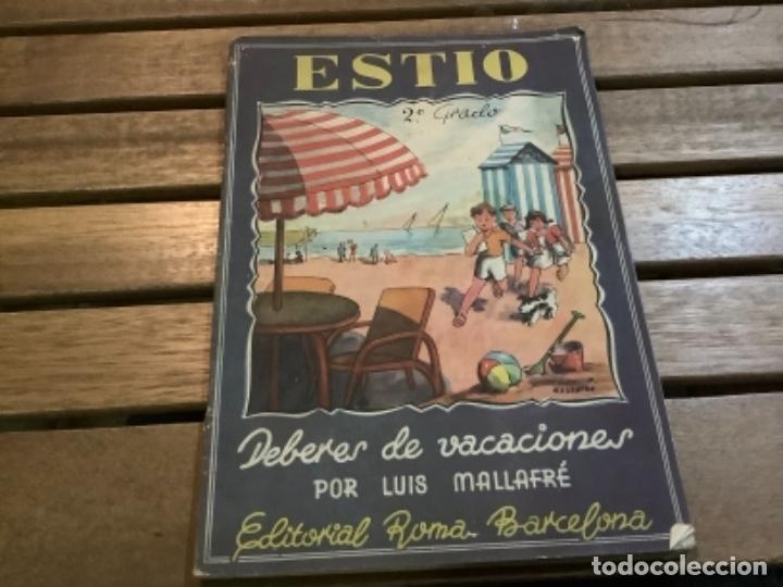 Libros de segunda mano: CUADERNO DE VERANO ESTIO 2 GRADO A&Ntilde;OS 40 - Foto 1