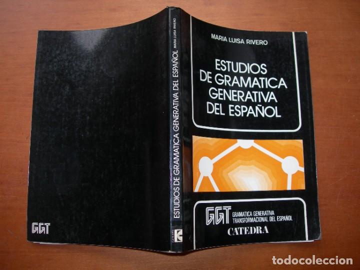 Libros de segunda mano: ESTUDIOS DE GRAM&Aacute;TICA GENERATIVA DEL ESPA&Ntilde;OL / MAR&Iacute;A LUISA RIVERO - Foto 1