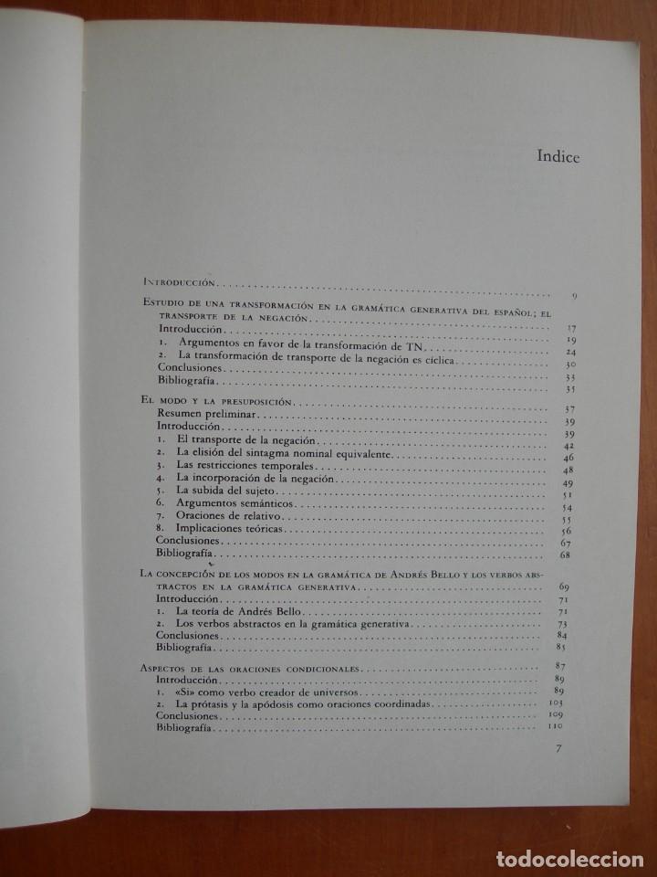 Libros de segunda mano: ESTUDIOS DE GRAM&Aacute;TICA GENERATIVA DEL ESPA&Ntilde;OL / MAR&Iacute;A LUISA RIVERO - Foto 2
