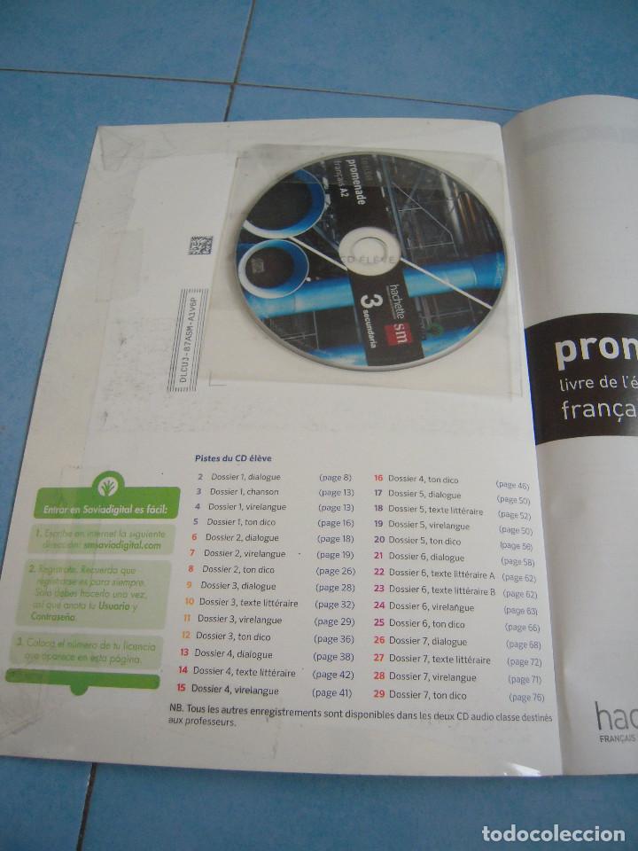 Libros de segunda mano: Promenade Libro Franc&eacute;s 3&ordm; ESO Savia SM - Foto 4