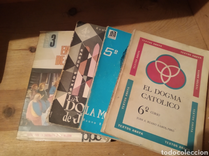 Libros de segunda mano: LOTE LIBROS ESCOLARES RELIGION 3&ordm; A 6&ordm; DEL PLAN DE 1966 - Foto 1