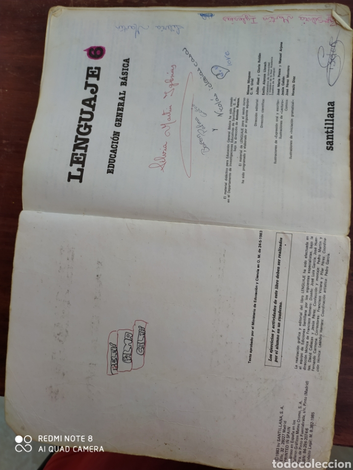 Libros de segunda mano: Libro de Lenguaje de 6&deg; de E.G. B Santillana. De 1983 - Foto 5