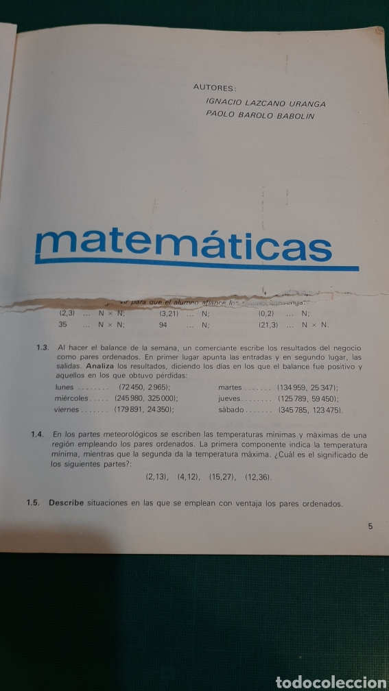 Libros de segunda mano: EDELVIVES 7 EGB MATEM&Aacute;TICAS - Foto 2
