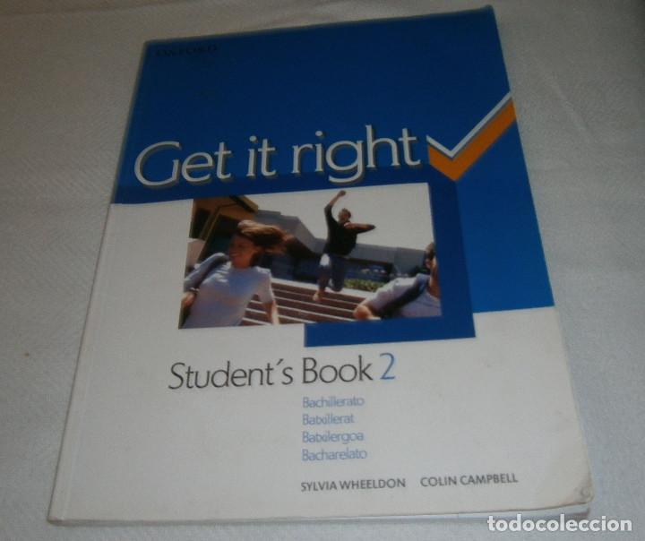 Libros de segunda mano: Get it right Students Book 2 Oxford Sylvia Wheeldon Colin Campbell - Foto 1