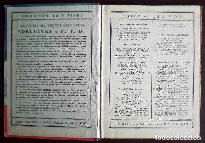 Libros de segunda mano: Teneduria Primer Grado - Luis vives 1953 - Foto 2