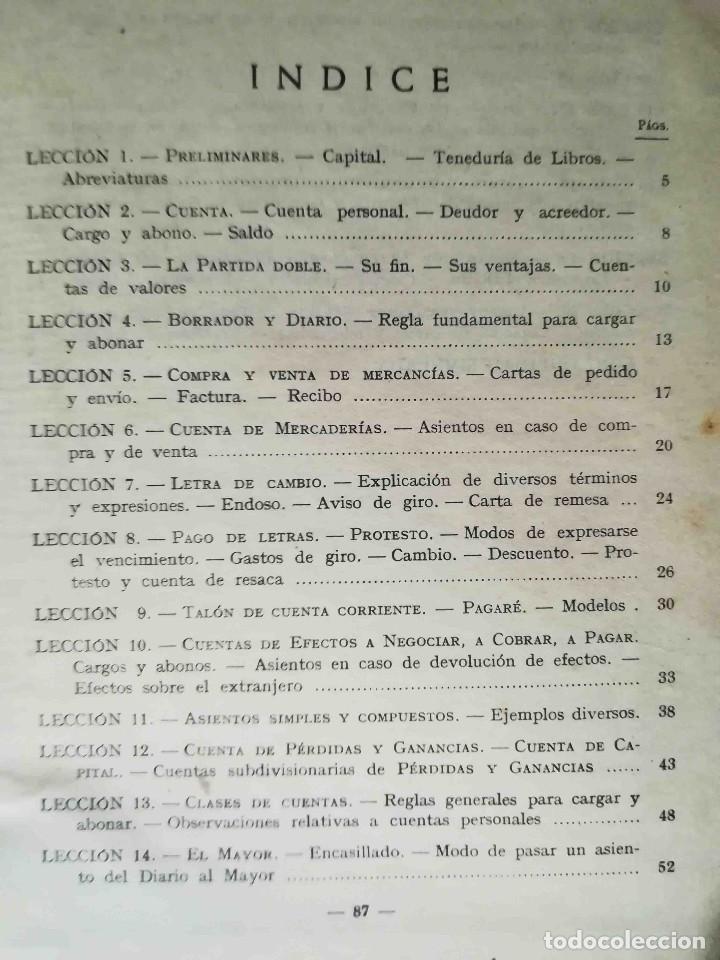 Libros de segunda mano: Teneduria Primer Grado - Luis vives 1953 - Foto 4