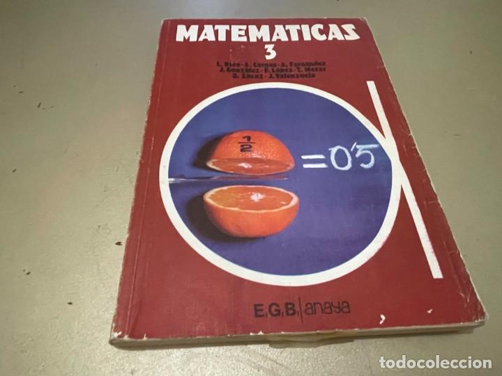 Libros de segunda mano: LIBRO MATEMATICAS 3 EGB ANAYA - Foto 1