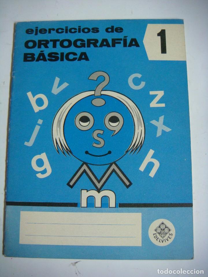 Libros de segunda mano: CUADERNO DE EJERCICIOS DE ORTOGRAFIA BASICA N&ordm;-1 DE EDELVIVES -(&) - Foto 1