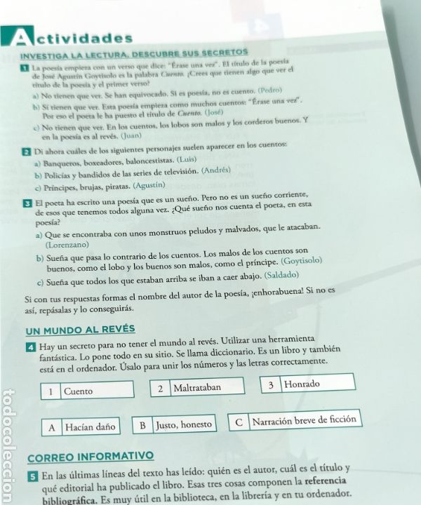 Libros de segunda mano: TIC O-TIC. LECTURAS 5. PRIMARIA TERCER CICLO - Foto 6