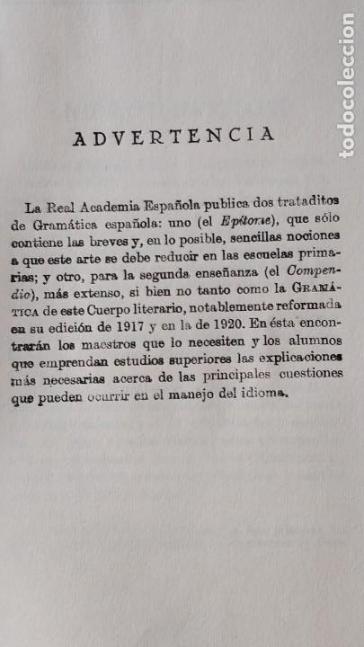 Libros de segunda mano: LIBRO. COMPENDIO DE LA GRAM&Aacute;TICA DE LA LENGUA ESPA&Ntilde;OLA. ESPASA CALPE. 1949 - Foto 2
