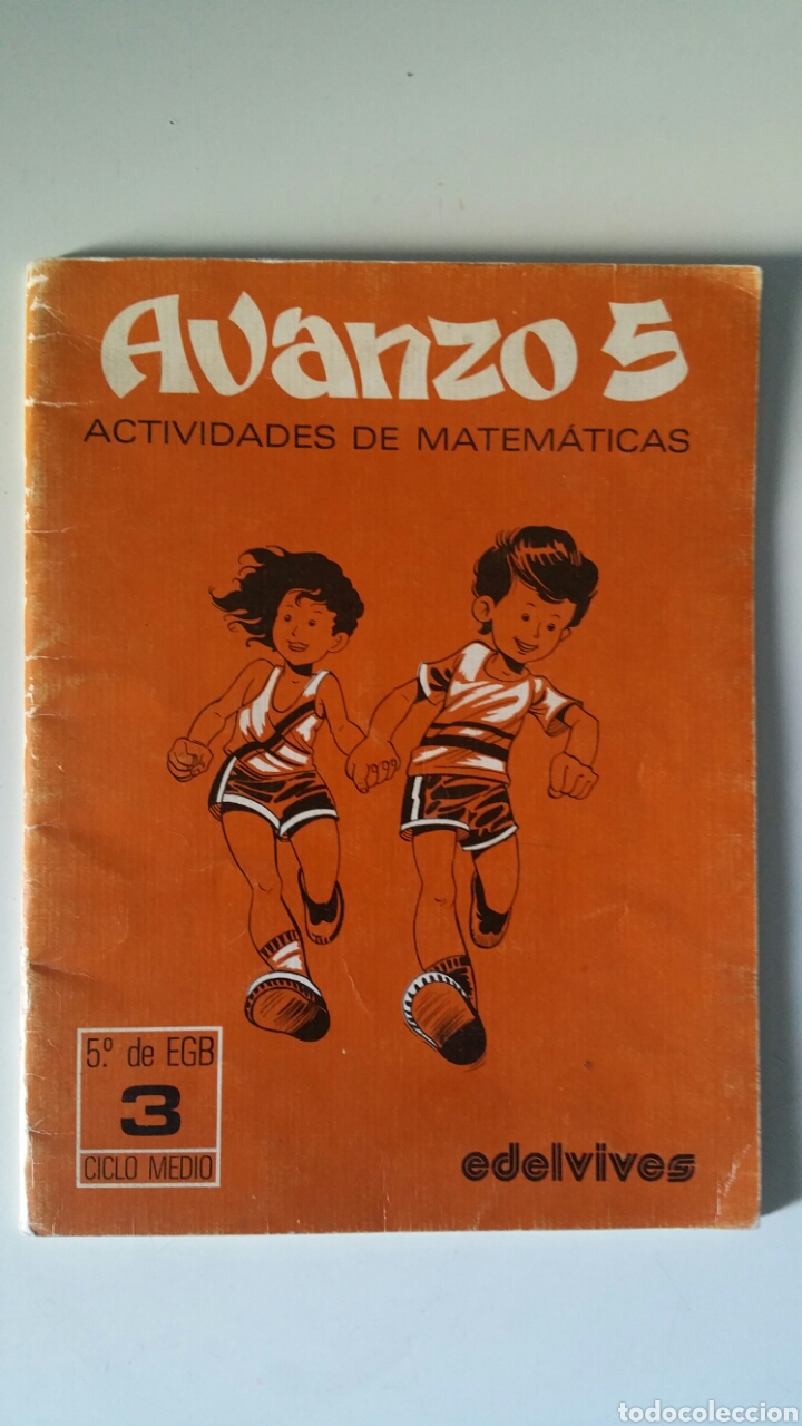 Libros de segunda mano: Avanzo 5, actividades de matem&aacute;ticas , editorial Luis Vives 1985. - Foto 1