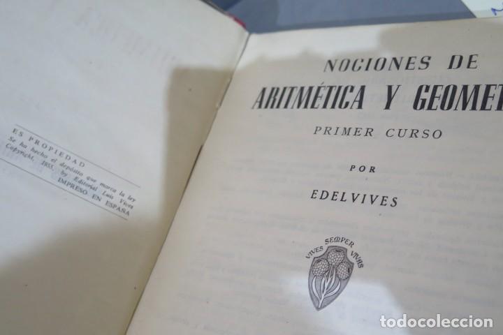 Libros de segunda mano: 1955.- MATEMATICAS. PRIMER CURSO. EDELVIVES - Foto 3