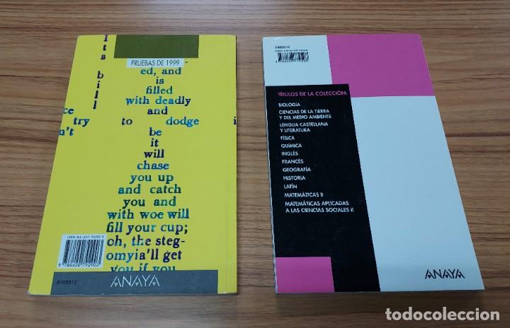 Libros de segunda mano: PRUEBAS DE SELECTIVIDAD. INGL&Eacute;S. ANAYA. 1999 Y 2007. DOS LIBROS. - Foto 3
