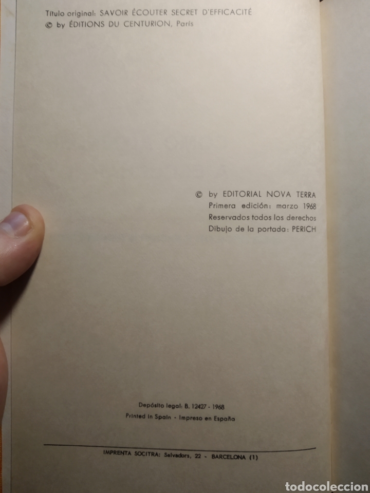 Libros de segunda mano: C&oacute;mo aprender a escuchar. Andr&eacute; conquet. Ed. Nova Terra. 1968 - Foto 3