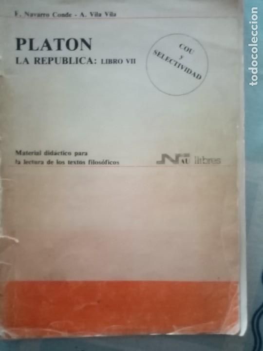 Libros de segunda mano: Material did&aacute;ctico para estudiar a Plat&oacute;n en 2&ordm; de Bachillerato NAU llibres
