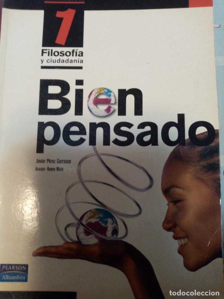 Libros de segunda mano: Libro de texto de filosofia Bien pensado Ed. Pearson - Foto 1