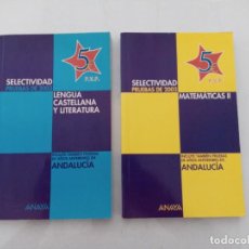 Libros de segunda mano: SELECTIVIDAD PRUEBAS DE 2003 DE LENGUA Y LITERATURA Y MATEMATICAS II. Lote 291981528