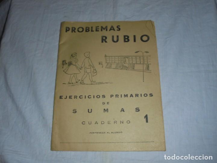 Libros de segunda mano: PROBLEMAS RUBIO EJERCICIOS PRIMARIOS DE SUMAS.CUADERNI 1.SIN USO - Foto 1