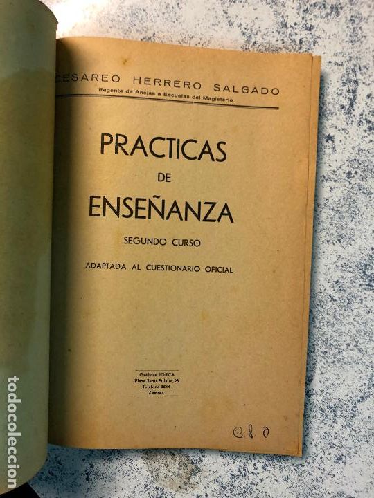 Libros de segunda mano: PR&Aacute;CTICAS DE ENSE&Ntilde;ANZA - Segundo curso - CES&Aacute;REO HERRERO SALGADO - Foto 2