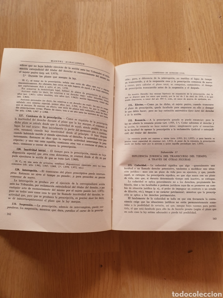 Libros de segunda mano: Compendio de Derecho Civil. Manuel Albadalejo - Foto 2